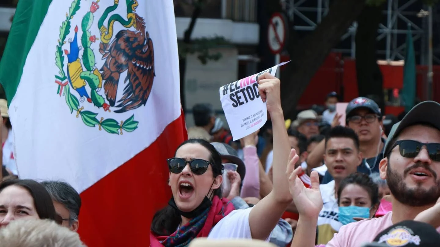 Defensa por la libertad y la democracia en México, marcha 13 noviembre