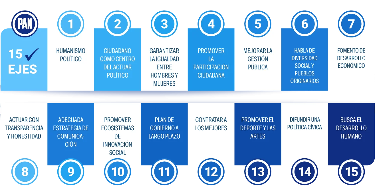 PAN 15 ejes propuestas campaña