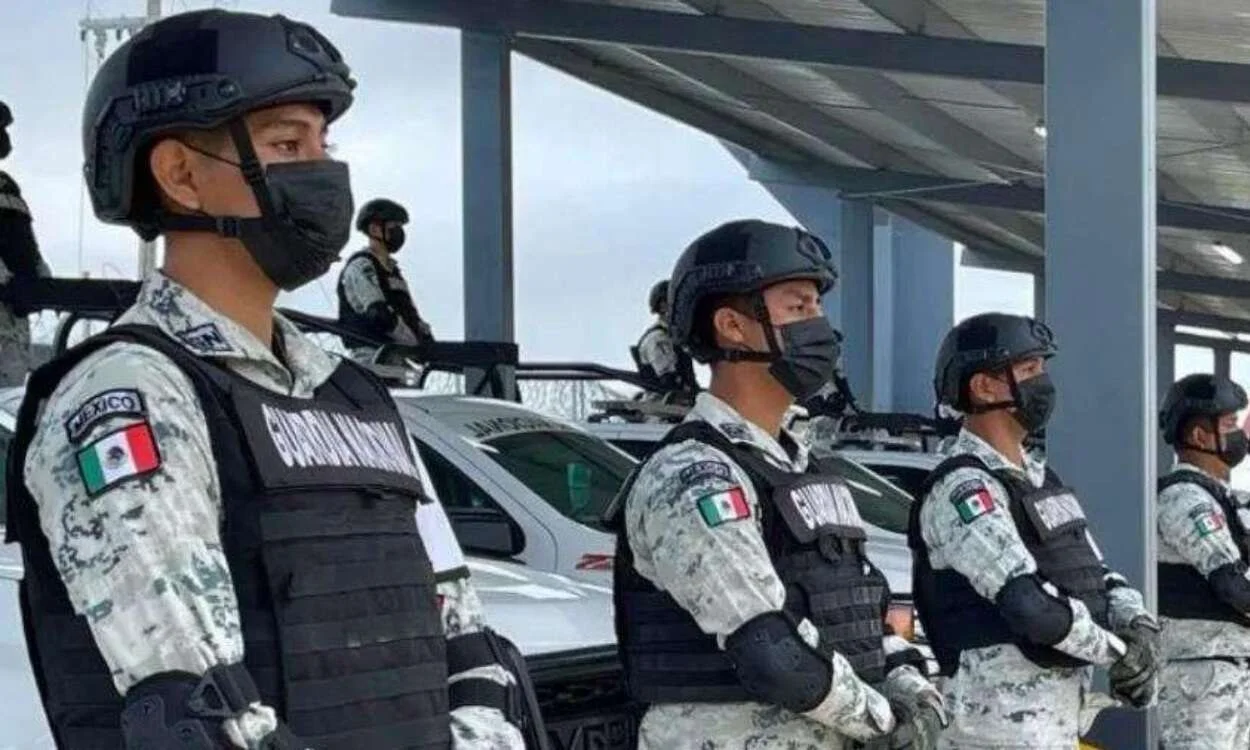 Guardia nacional vigilaTren Maya 2