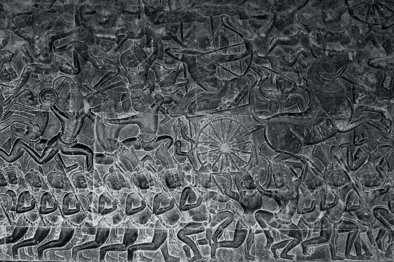 Bajorrelieve de la batalla de Kurukshetra