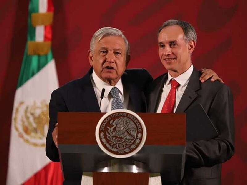 Obrador y Gatell: Imagen sobre hechos.